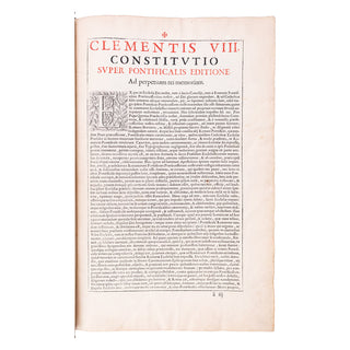 PONTIFICAL ROMAIN - Pontificale romanum Clementis VIII. 1664.