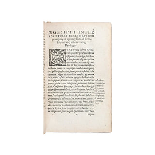 [PSEUDO-HÉGÉSIPPE] – FLAVIUS JOSEPHE - Hegesippi scriptoris gravissimi de Bello Judaico. 1559.