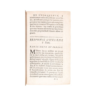 PUGET DE LA SERRE - Le Bovqvet des plvs belles flevrs de l’Eloquence. 1624.