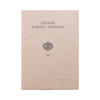 Quinze cartes postales. 1925.