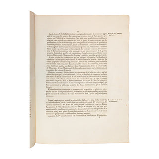 RAMBUTEAU – Rapport sur l'administration générale de la ville de Paris. 1836.