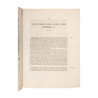 RAMBUTEAU – Rapport sur l'administration générale de la ville de Paris. 1836.