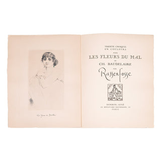 RASSENFOSSE – Trente croquis en couleurs pour les Fleurs du Mal. 1927.