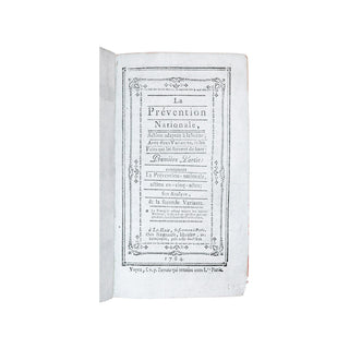 RESTIF DE LA BRETONNE (Nicolas-Edme) – La prévention nationale. 1784.