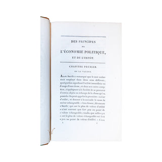 RICARDO (David) - Des principes de l’économie politique, et de l’impôt. 1819.