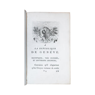 ROUSSEAU (Jean-Jacques) – Discours sur l’origine et les fondemens de l’inégalité parmi les hommes. 1755.