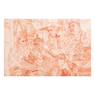 RUBENS - NATTIER - AUDRAN – Le couronnement de Marie de Médicis. av. 1710.