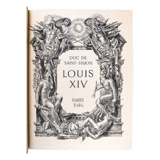 SAINT-SIMON & DECARIS - Louis XIV. 1946