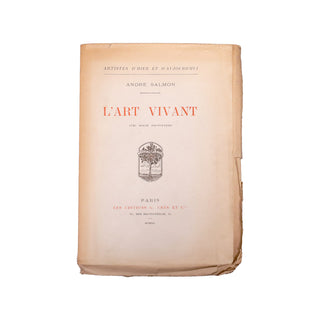 SALMON (André) – L'art vivant. 1920.