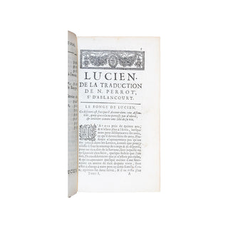 LUCIEN DE SAMOSATE - ABLANCOURT - Lucien de la traduction de d'Ablancourt. 1674.