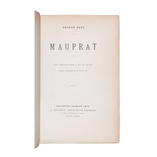 SAND (George) – Mauprat. 1886.
