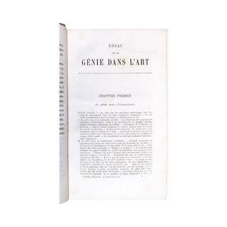 SÉAILLES (Gabriel) – Essai sur le génie dans l'Art. 1883.