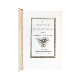 SEDAINE (Michel-Jean)- POINSINET (Antoine-Alexandre-Henri) - La tentation de Saint Antoine. 1784.
