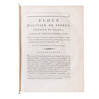 SERRES (Olivier de) - Le théâtre de l’agriculture. 1804.