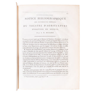 SERRES (Olivier de) - Le théâtre de l’agriculture. 1804.