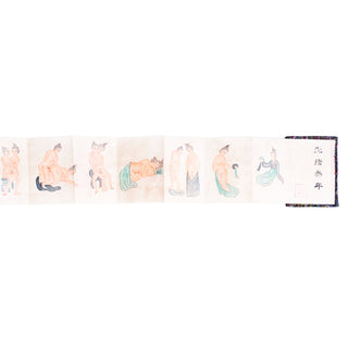 [SHUNGA] - Livre-accordéon érotique. Fin XIXe siècle.