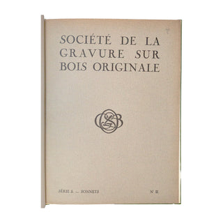 SOCIÉTÉ DE LA GRAVURE SUR BOIS ORIGINALE - Réunion de 10 livres illustrés en reliure uniforme. 1922-1930.