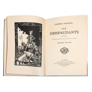 SOCIÉTÉ DE LA GRAVURE SUR BOIS ORIGINALE - Réunion de 10 livres illustrés en reliure uniforme. 1922-1930.