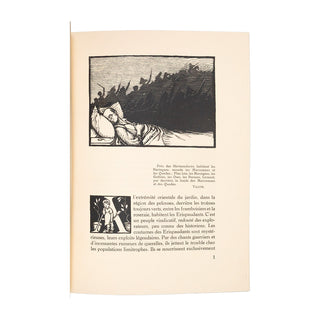 SOCIÉTÉ DE LA GRAVURE SUR BOIS ORIGINALE - Réunion de 10 livres illustrés en reliure uniforme. 1922-1930.