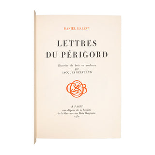 SOCIÉTÉ DE LA GRAVURE SUR BOIS ORIGINALE - Réunion de 10 livres illustrés en reliure uniforme. 1922-1930.