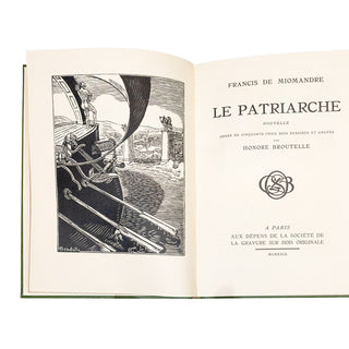 SOCIÉTÉ DE LA GRAVURE SUR BOIS ORIGINALE - Réunion de 10 livres illustrés en reliure uniforme. 1922-1930.