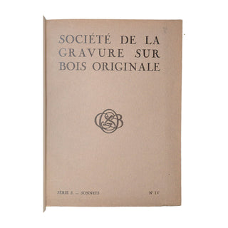 SOCIÉTÉ DE LA GRAVURE SUR BOIS ORIGINALE - Réunion de 10 livres illustrés en reliure uniforme. 1922-1930.