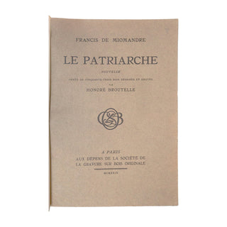 SOCIÉTÉ DE LA GRAVURE SUR BOIS ORIGINALE - Réunion de 10 livres illustrés en reliure uniforme. 1922-1930.