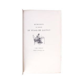 BARONNE DE STAAL - Mémoires de Madame de Staal-de Launay. 1890.
