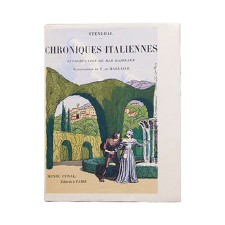 STENDHAL – Chroniques Italiennes. 1927.