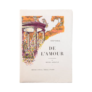 STENDHAL – De l’amour. 1928.