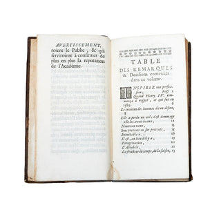 TALLEMANT (Abbé Paul) - Remarques et décisions de l’Académie françoise. 1698.