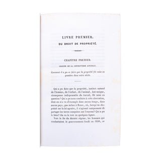 THIERS (Adolphe) - De la propriété. 1848.