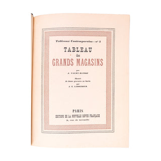 VALMY-BAYSSE – LABOUREUR - Tableau des grands magasins. 1925.