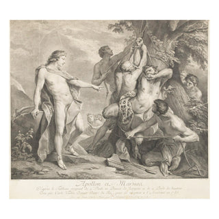 VAN LOO [d’après] - MIGER – Apollon & Marsyas. c. 1778.