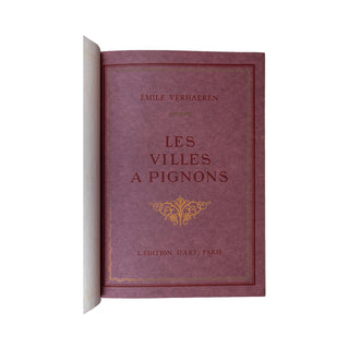 VERHAEREN (Émile) – CASSIERS (Henri) - Les villes à pignons. 1922.