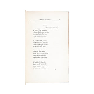VERLAINE (Paul) - Romances sans paroles. 1874.