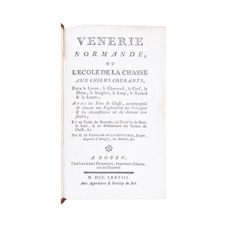 LE VERRIER DE LA CONTERIE (Jean-Baptiste-Jacques) - Vénerie normande. 1778.