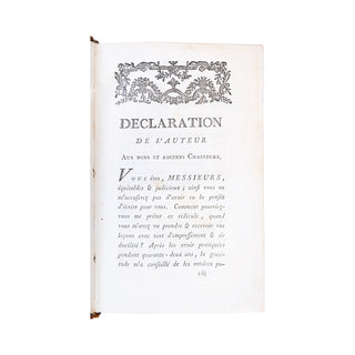 LE VERRIER DE LA CONTERIE (Jean-Baptiste-Jacques) - Vénerie normande. 1778.