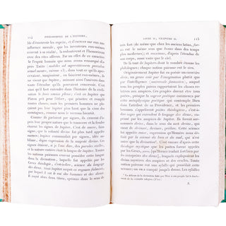 VICO - MICHELET - Principes de la philosophie de l’histoire, traduits de la Scienza Nuova. 1827.