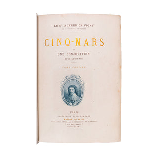 VIGNY (Alfred de) - Cinq-Mars ou conjurations sous Louis XIII. 1889.