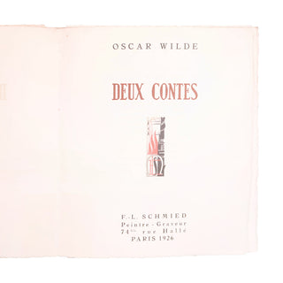 WILDE (Oscar) – Deux contes. 1926.