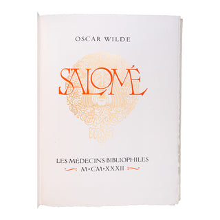 WILDE (Oscar) - Salomé. 1933.