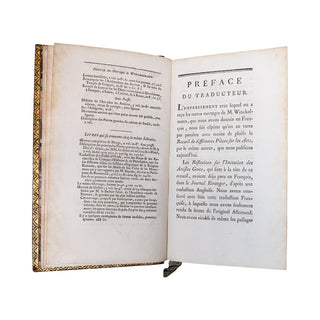 WINCKELMANN – Recueil de différentes pièces sur les Arts. 1786.